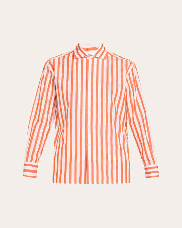 Capri Relaxed Fit Striped Cotton Shirt